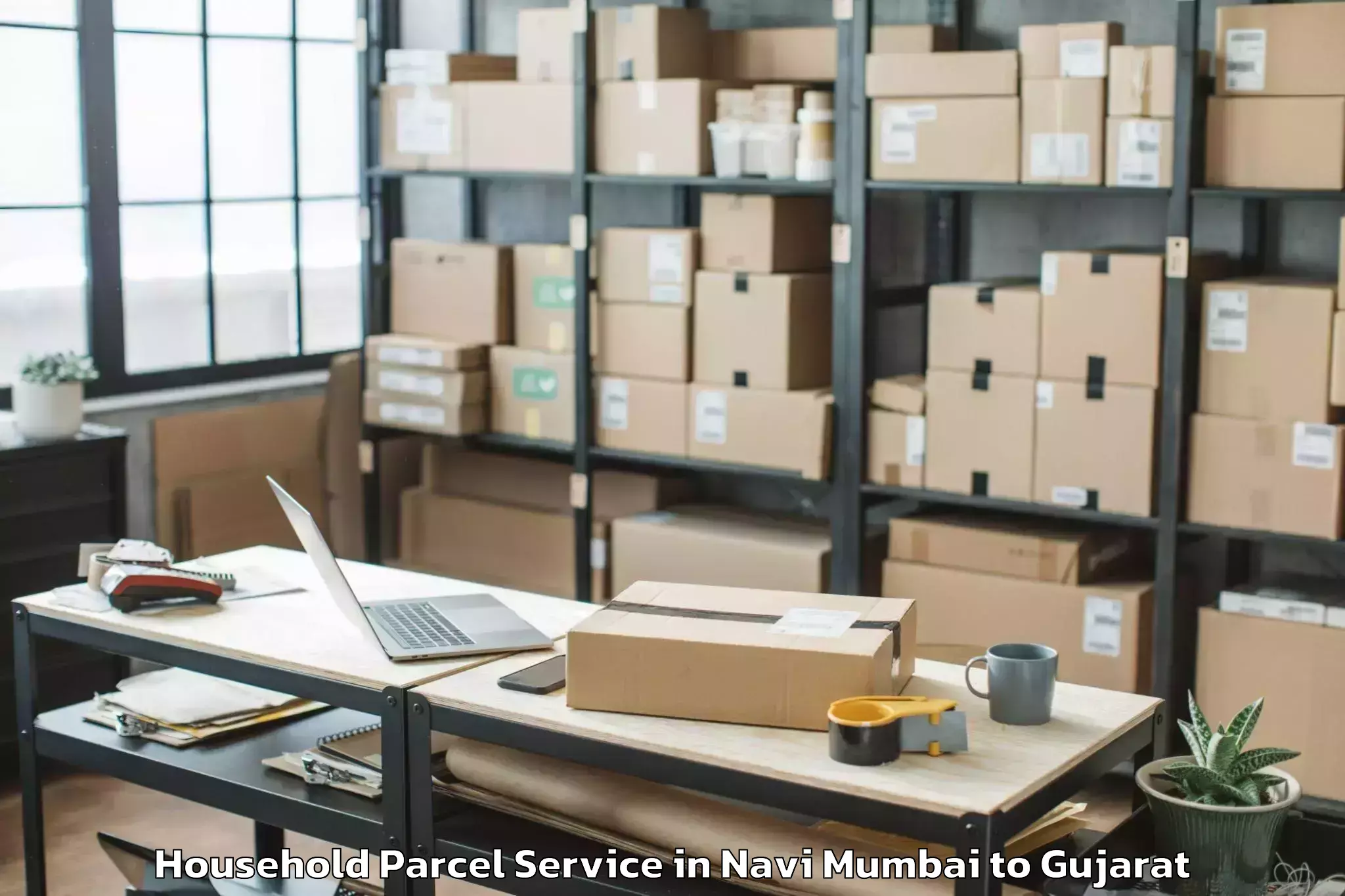 Easy Navi Mumbai to Balasinor Household Parcel Booking